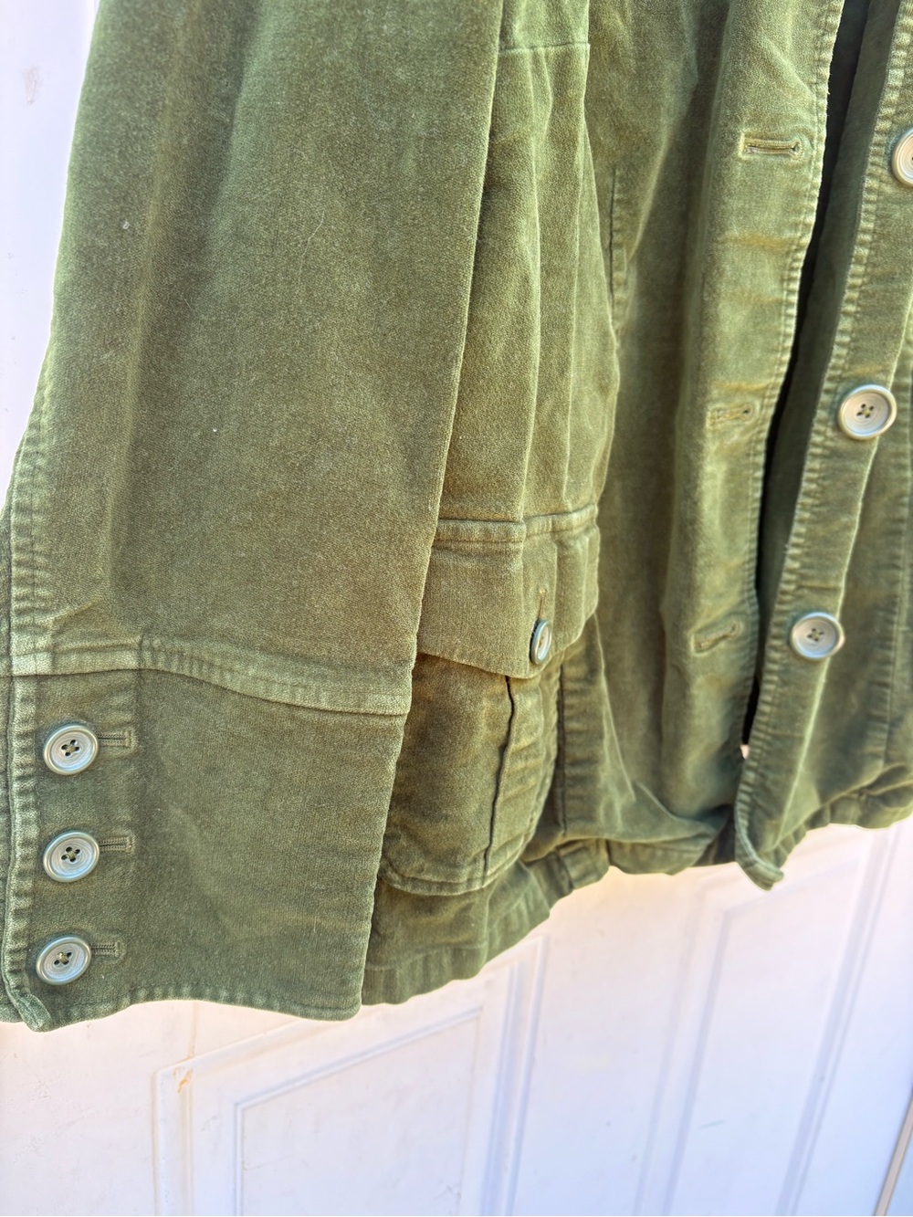 Talbots Green Corduroy Utility Jacket - Picture 4 of 5